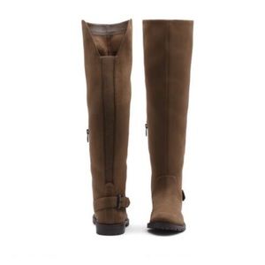 G.H. Bass Tan Suede Over the Knee Boots